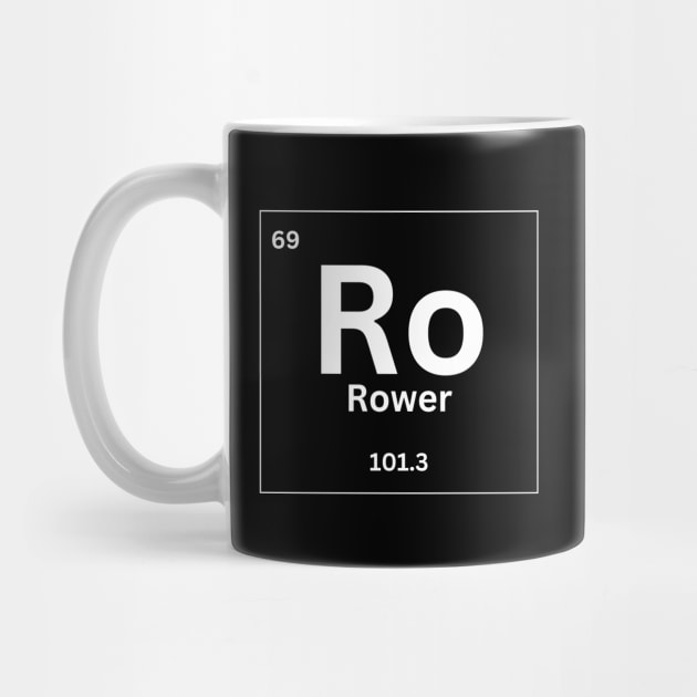 Rower periodic table funny design by RowingParadise